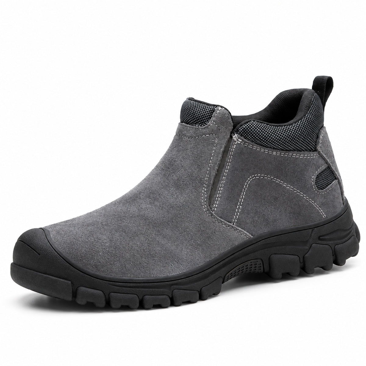 Alton – Men's Wide Calf Boots in Gray