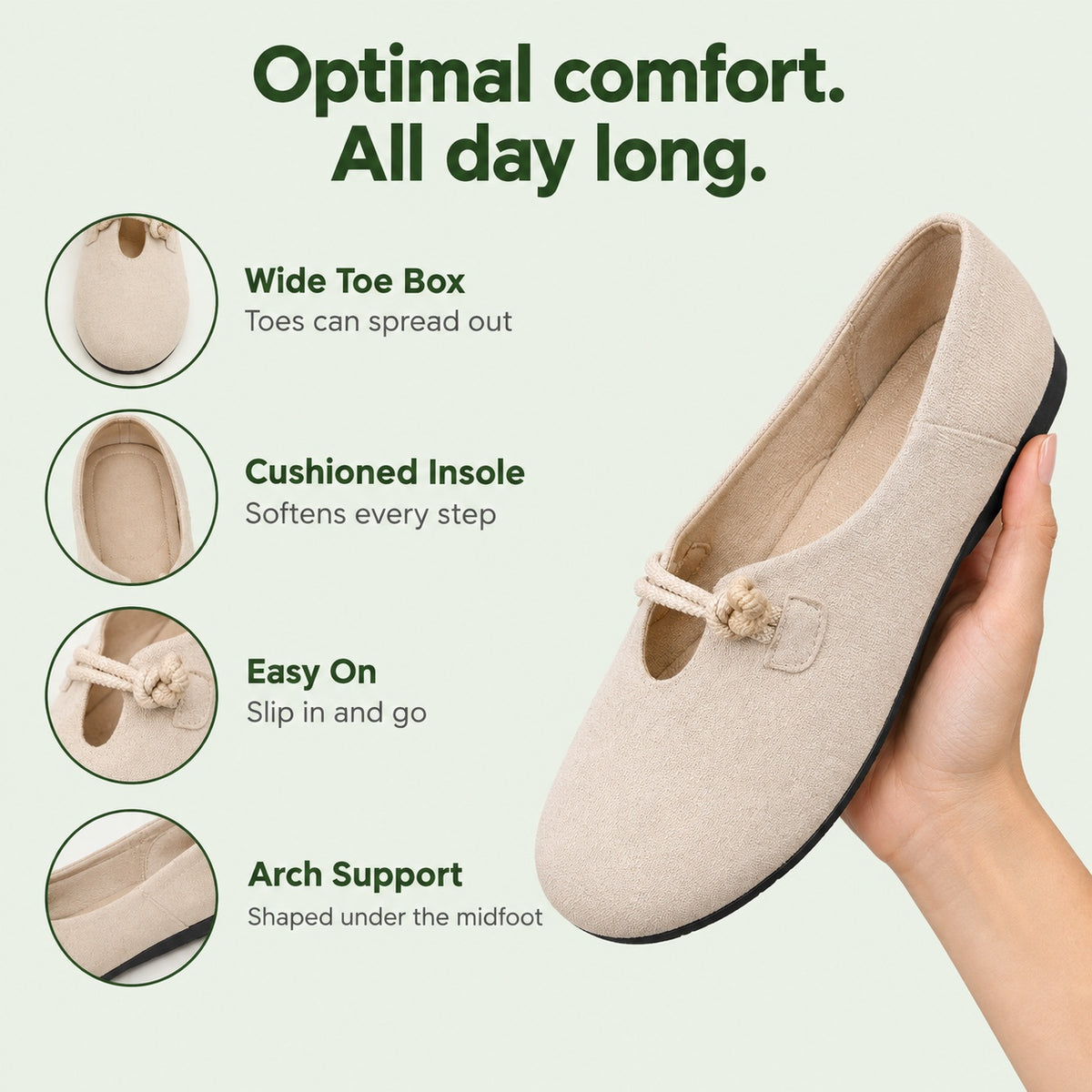 Alvarado – Unisex Arch Support Loafers, features