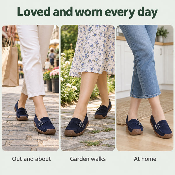 Alyssa – Women's Wide Toe Box Shoes, worn every day