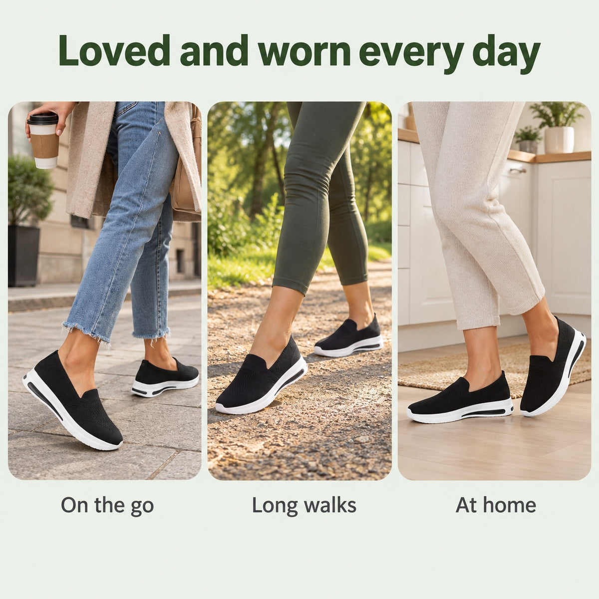 Amanda – Women's Wide Toe Box Sneakers, worn every day