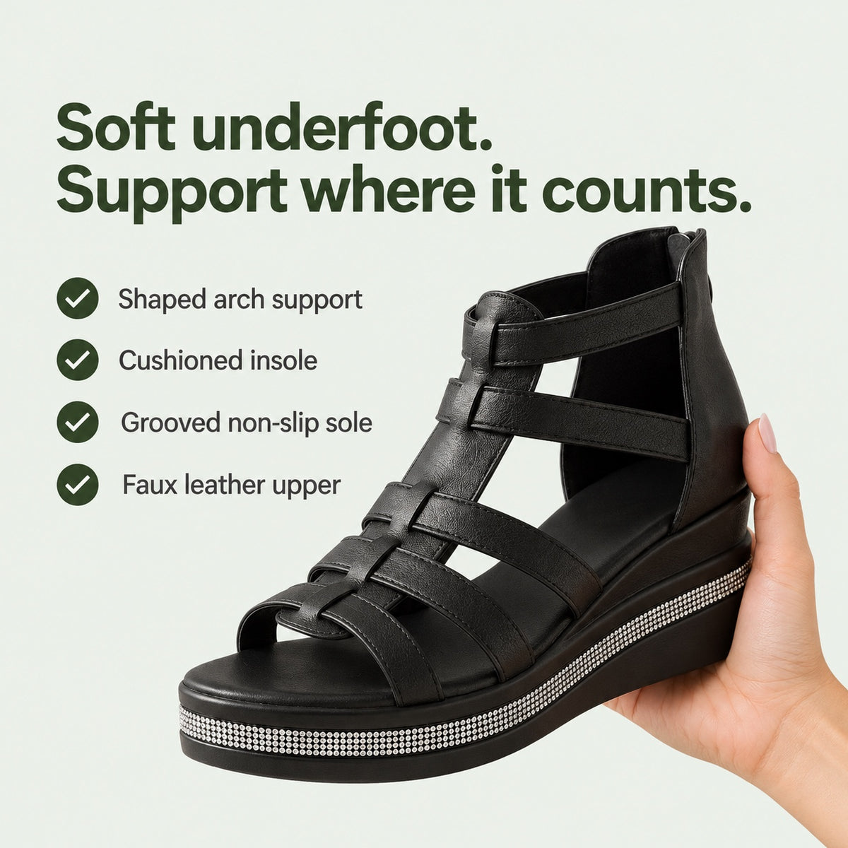 Amelia – Women's Comfortable Sandals, key benefits