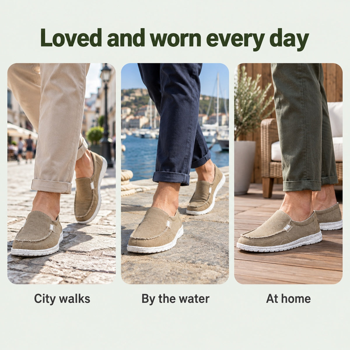 Andy – Men's Slip-On Loafers, worn every day
