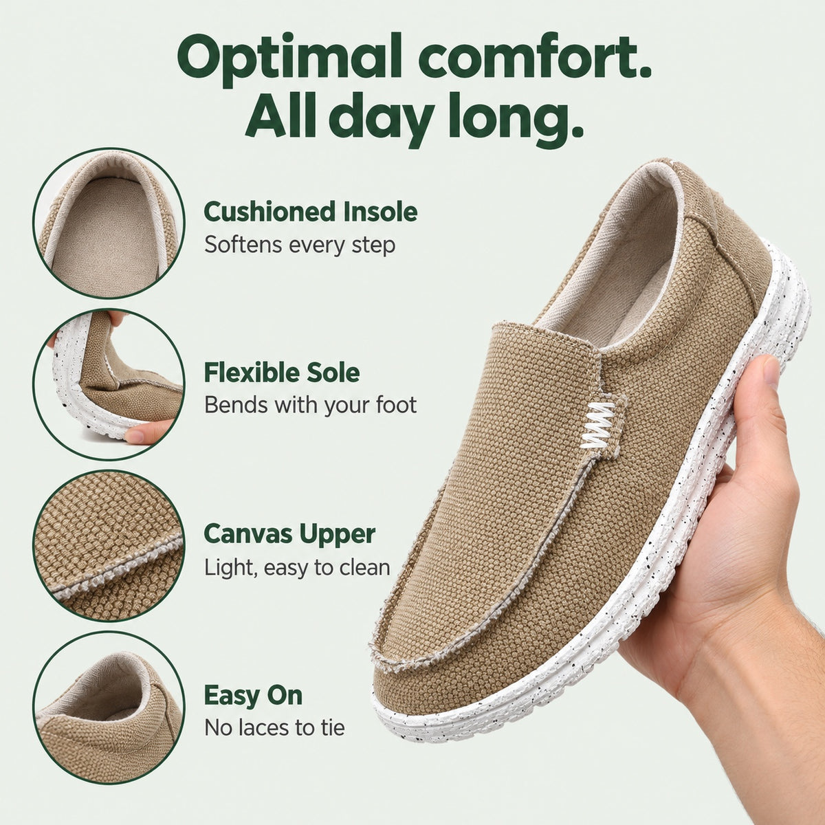 Andy – Men's Slip-On Loafers, features