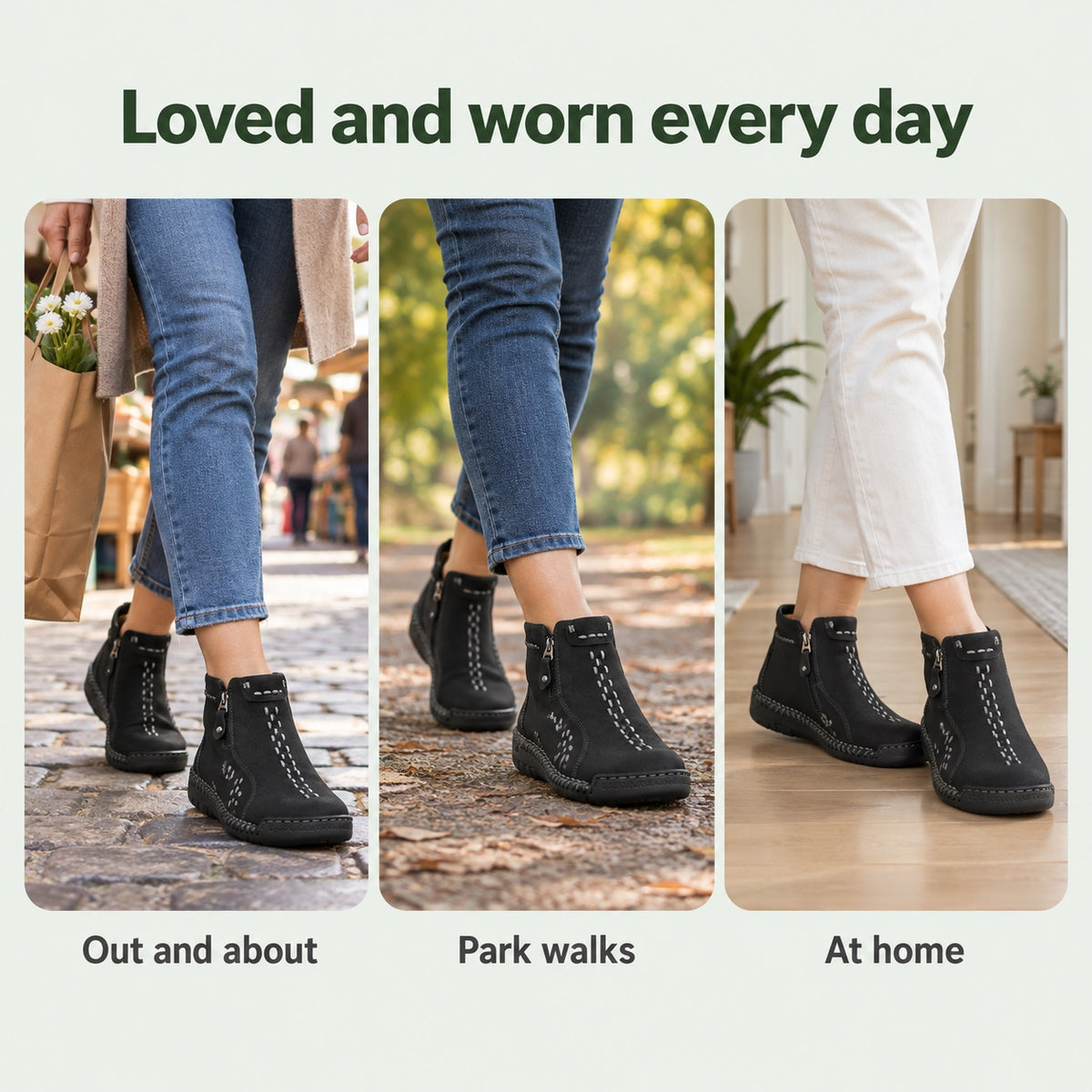 Anne – Women's Comfort Boots, worn every day