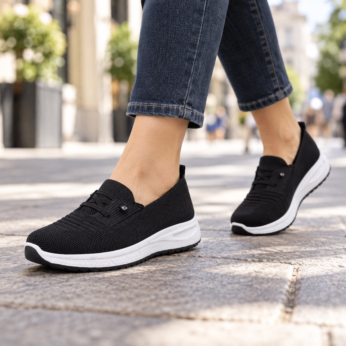 Arden – Unisex Arch Support Shoes, worn on a walk