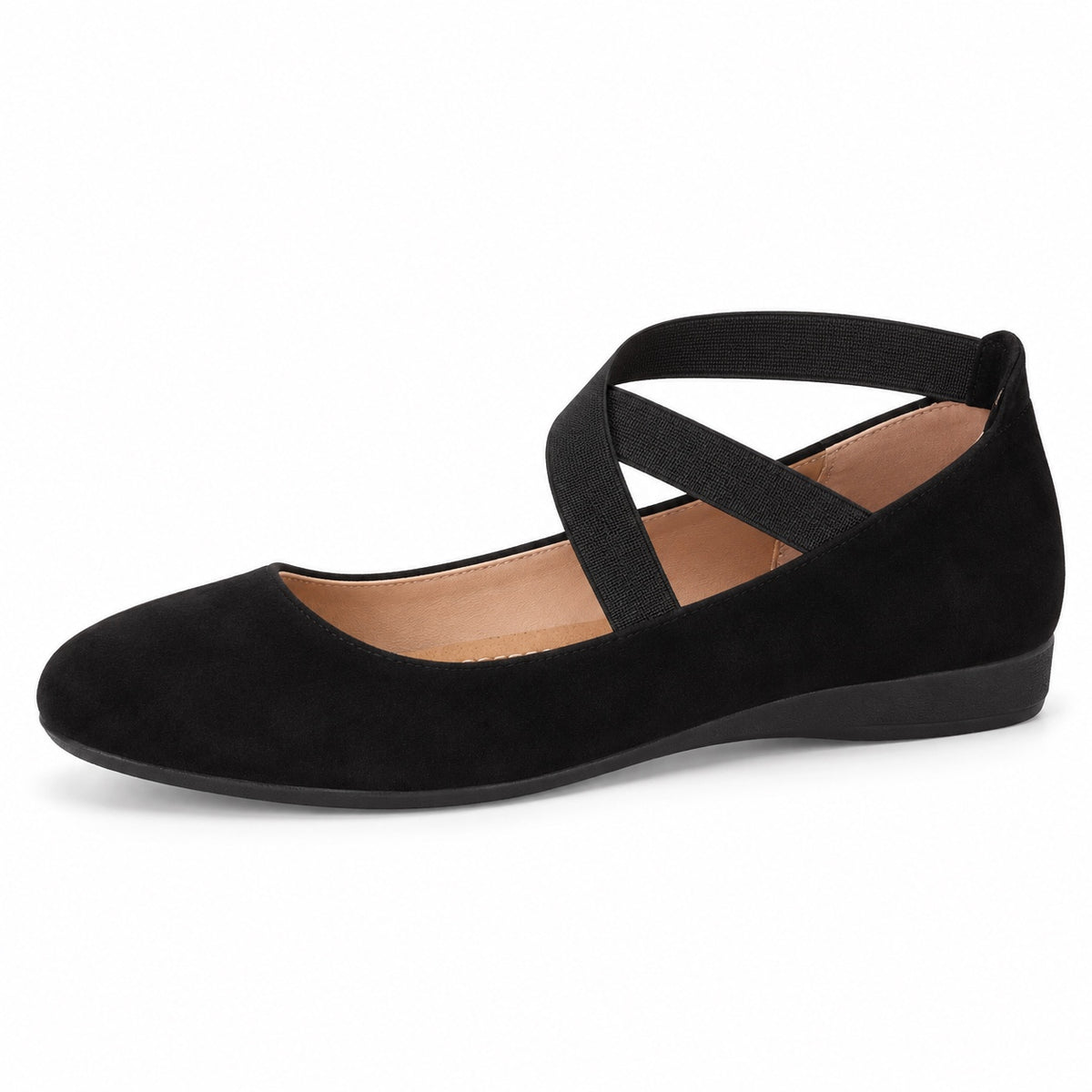 Audrey – Women's Arch Support Flats in Black