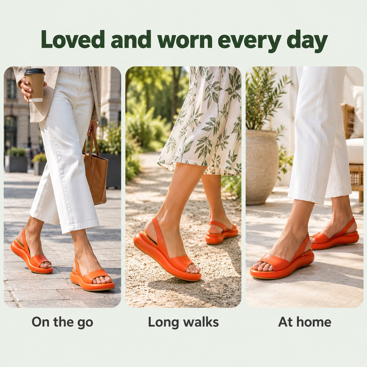 Baldwin – Unisex Wide Toe Box Sandals, worn every day