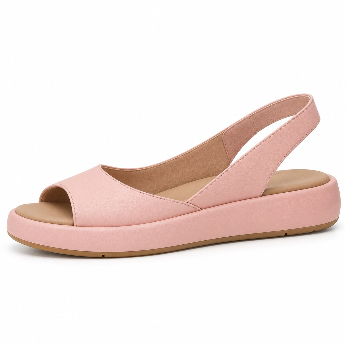 Baldwin – Unisex Wide Toe Box Sandals in Pink