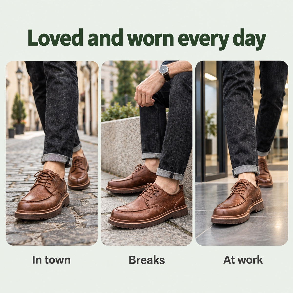Barry – Men's Non-Slip Shoes, worn every day