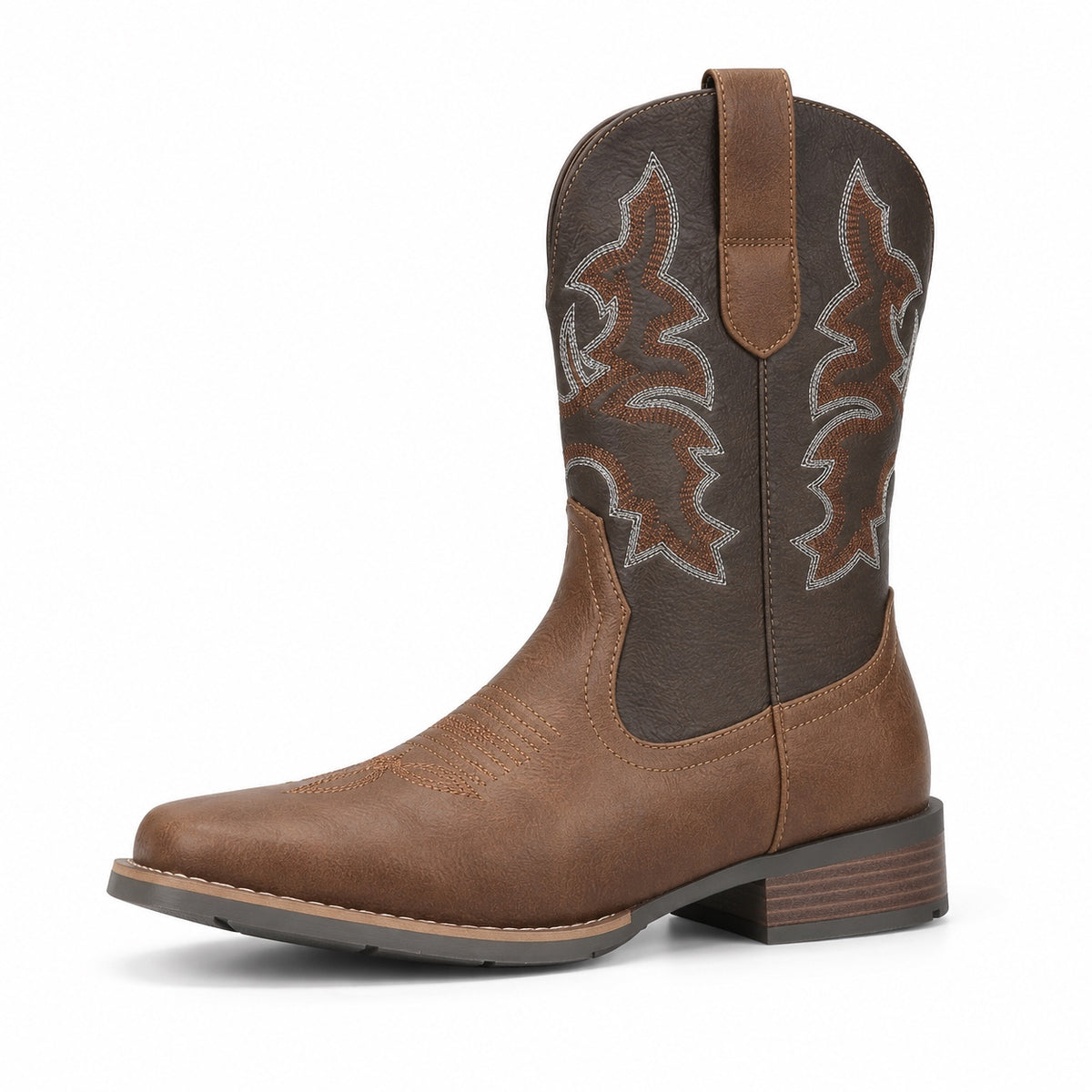 Beckett – Unisex Wide Calf Boots in Brown