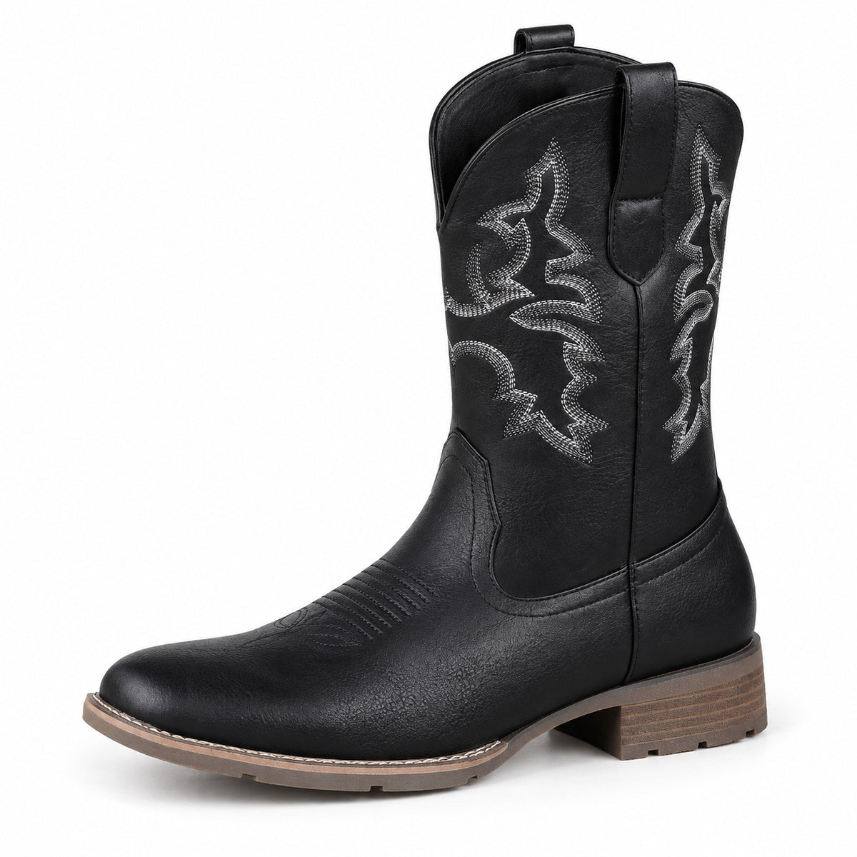 Beckett – Unisex Wide Calf Boots in Black