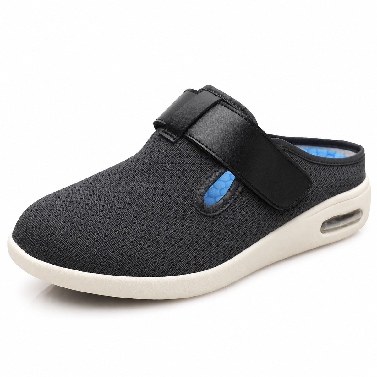 Becky – Women's Wide Toe Box Shoes in Dark Gray