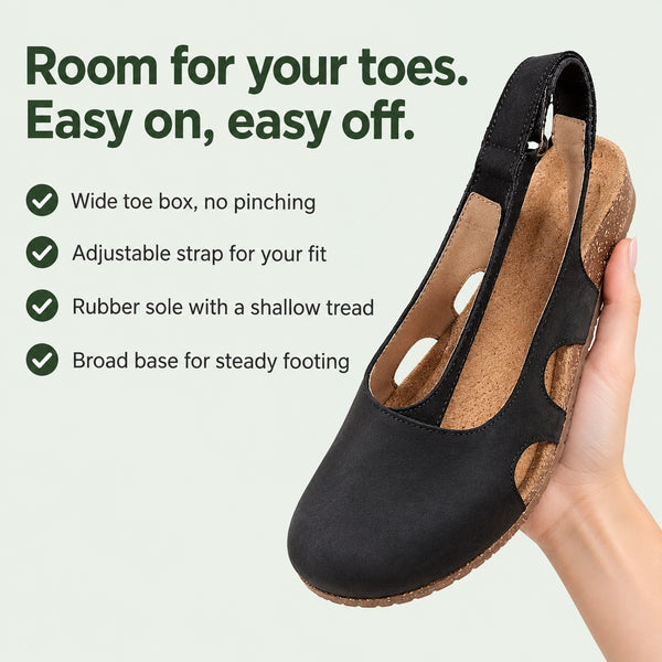 Bethany – Women's Wide Toe Box Sandals, key benefits