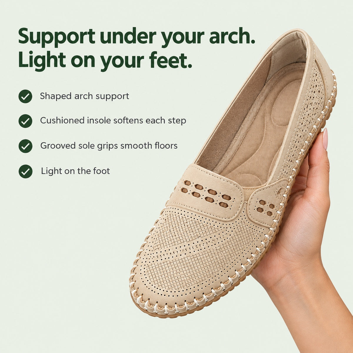 Beverly – Women's Arch Support Shoes, key benefits