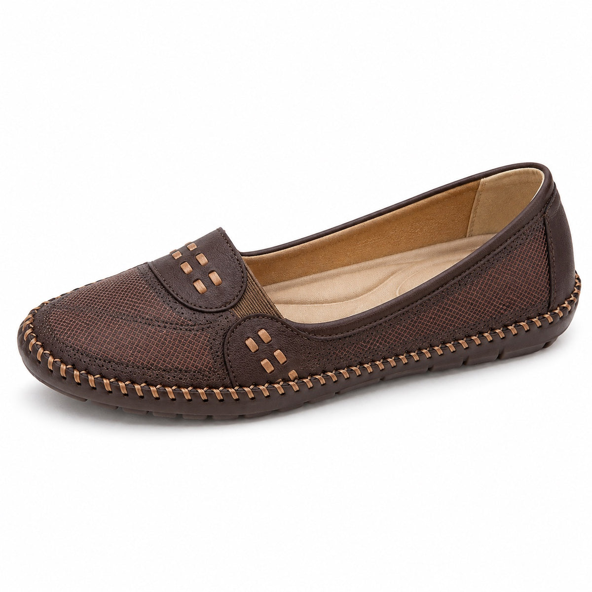 Beverly – Women's Arch Support Shoes in Coffee