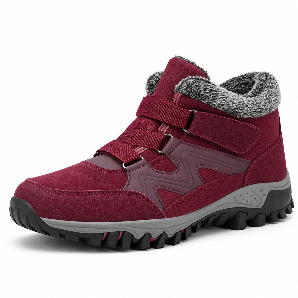 Bill – Men's Comfort Boots in Purplish red