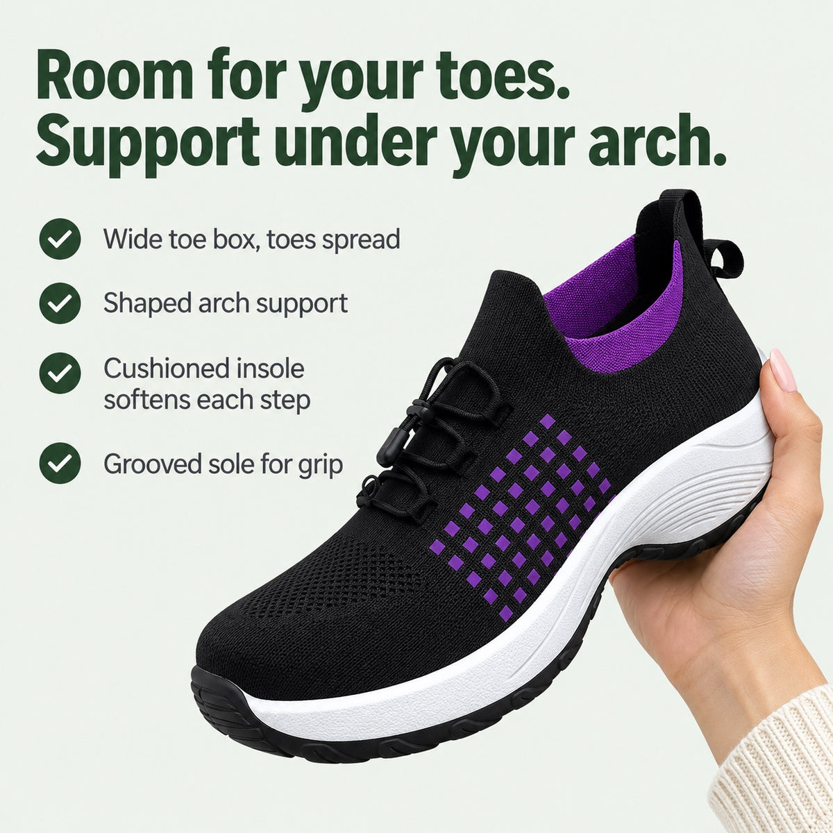 Bowman – Unisex Plantar Fasciitis Shoes, key benefits