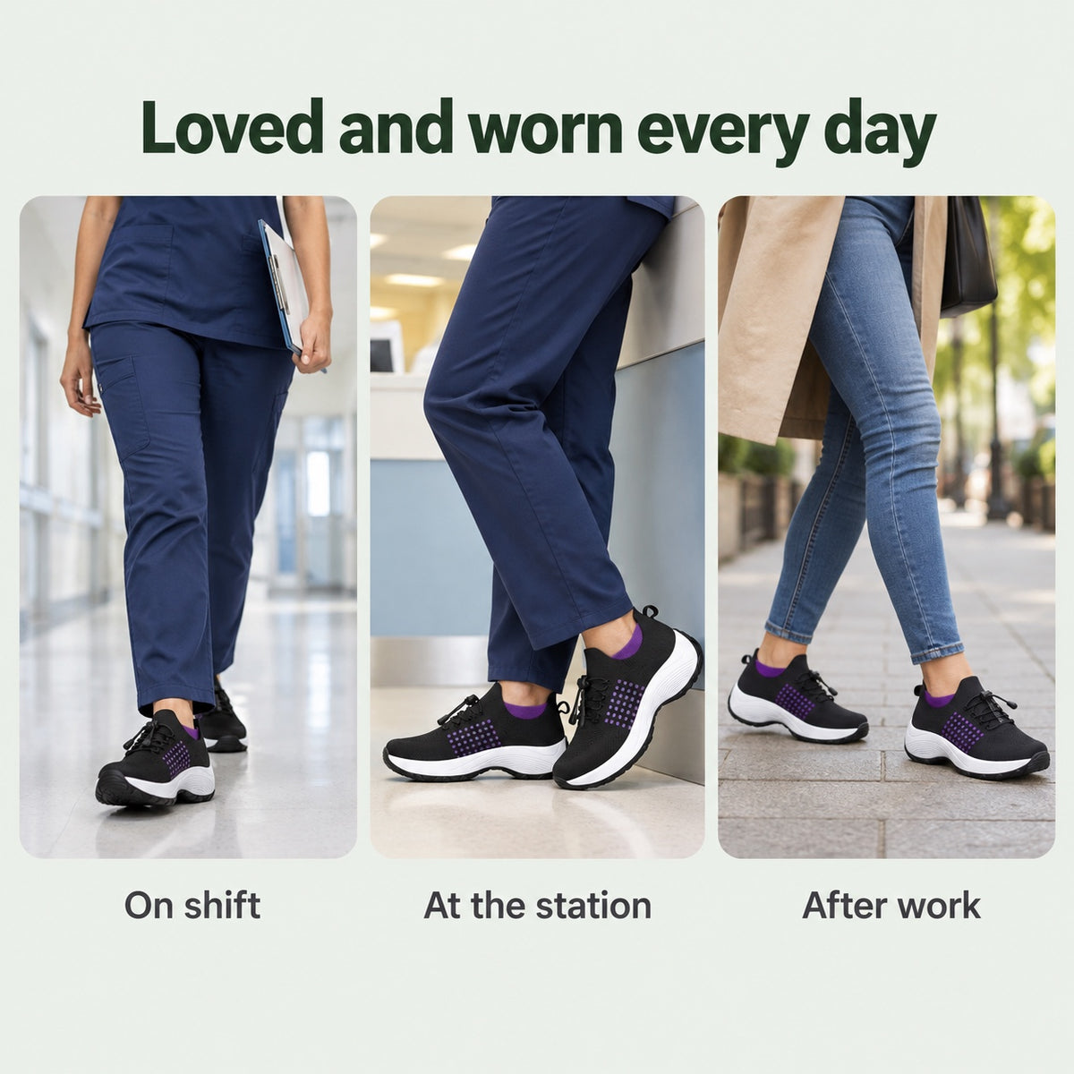 Bowman – Unisex Plantar Fasciitis Shoes, worn every day