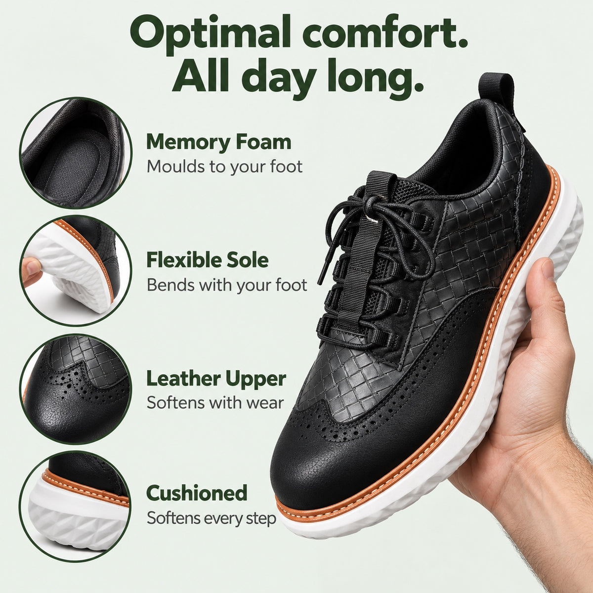 Brad – Men's Walking Sneakers, features
