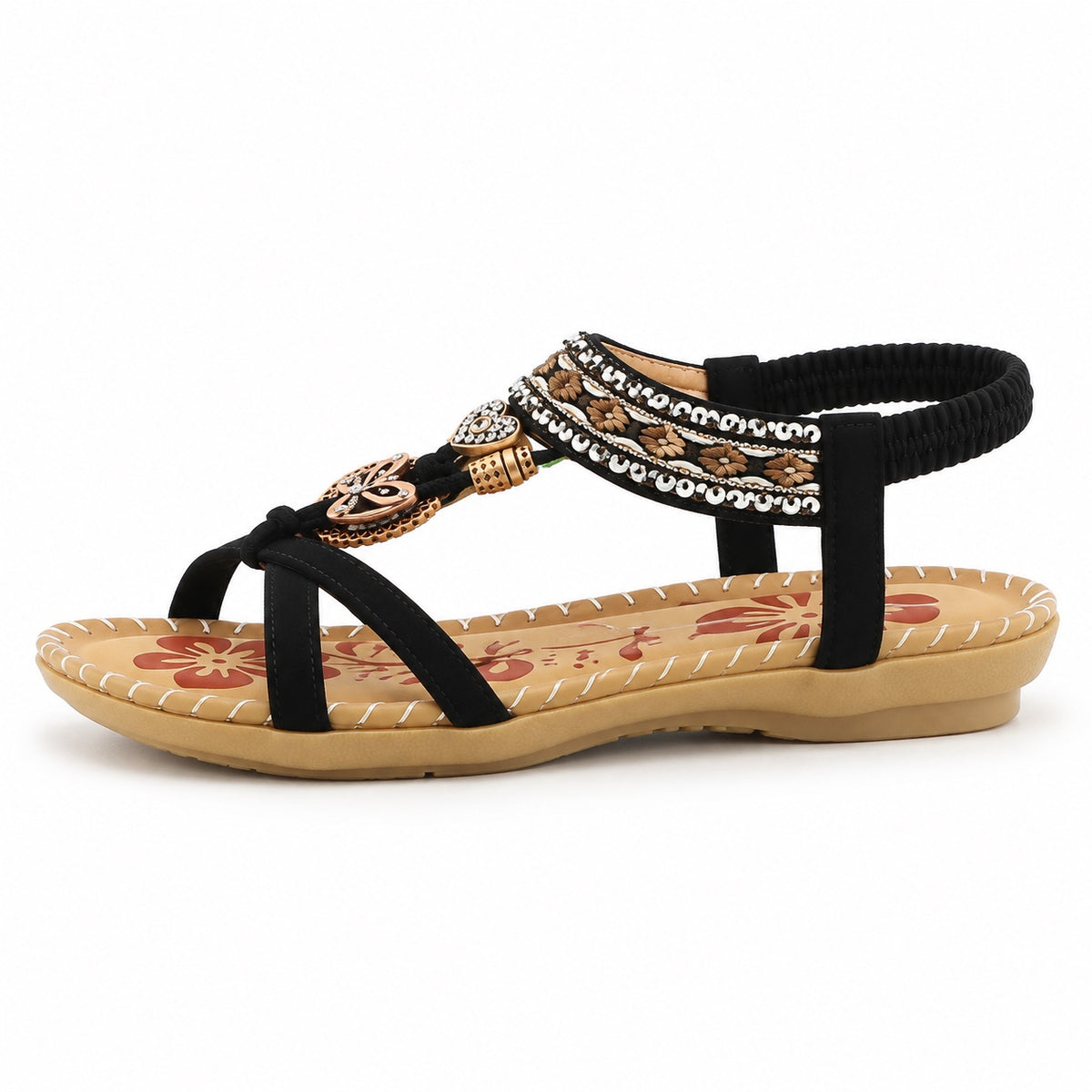 Brewer – Unisex Wide Toe Box Sandals in Light black