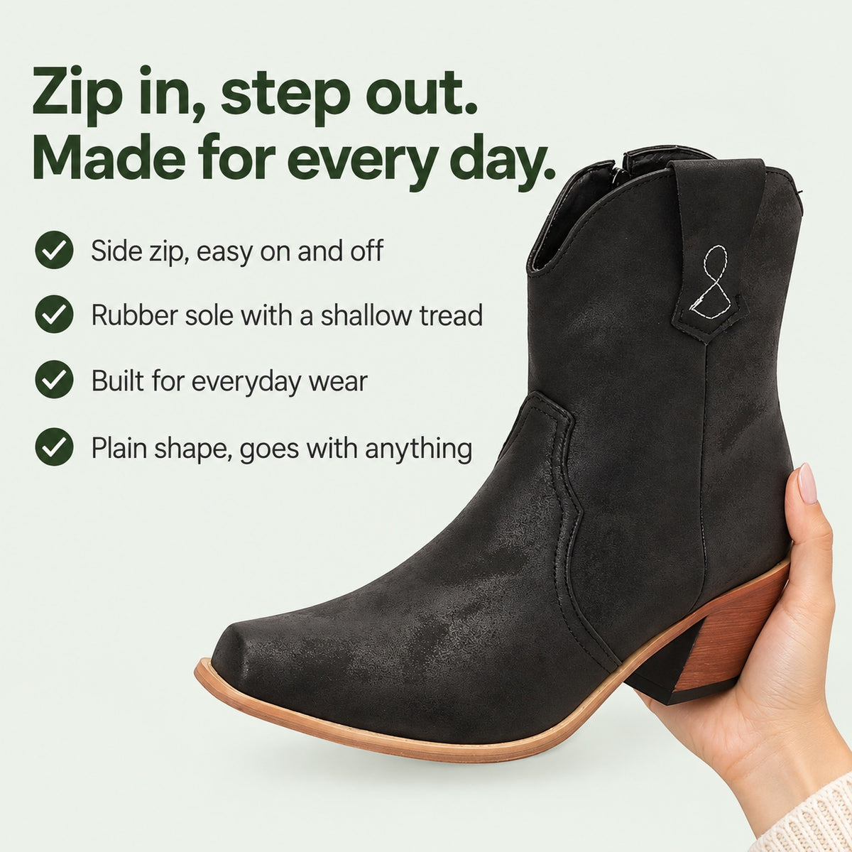 Buchanan – Unisex Wide Calf Boots, key benefits