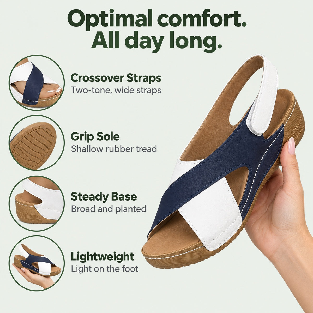 Bush – Unisex Comfortable Sandals, features