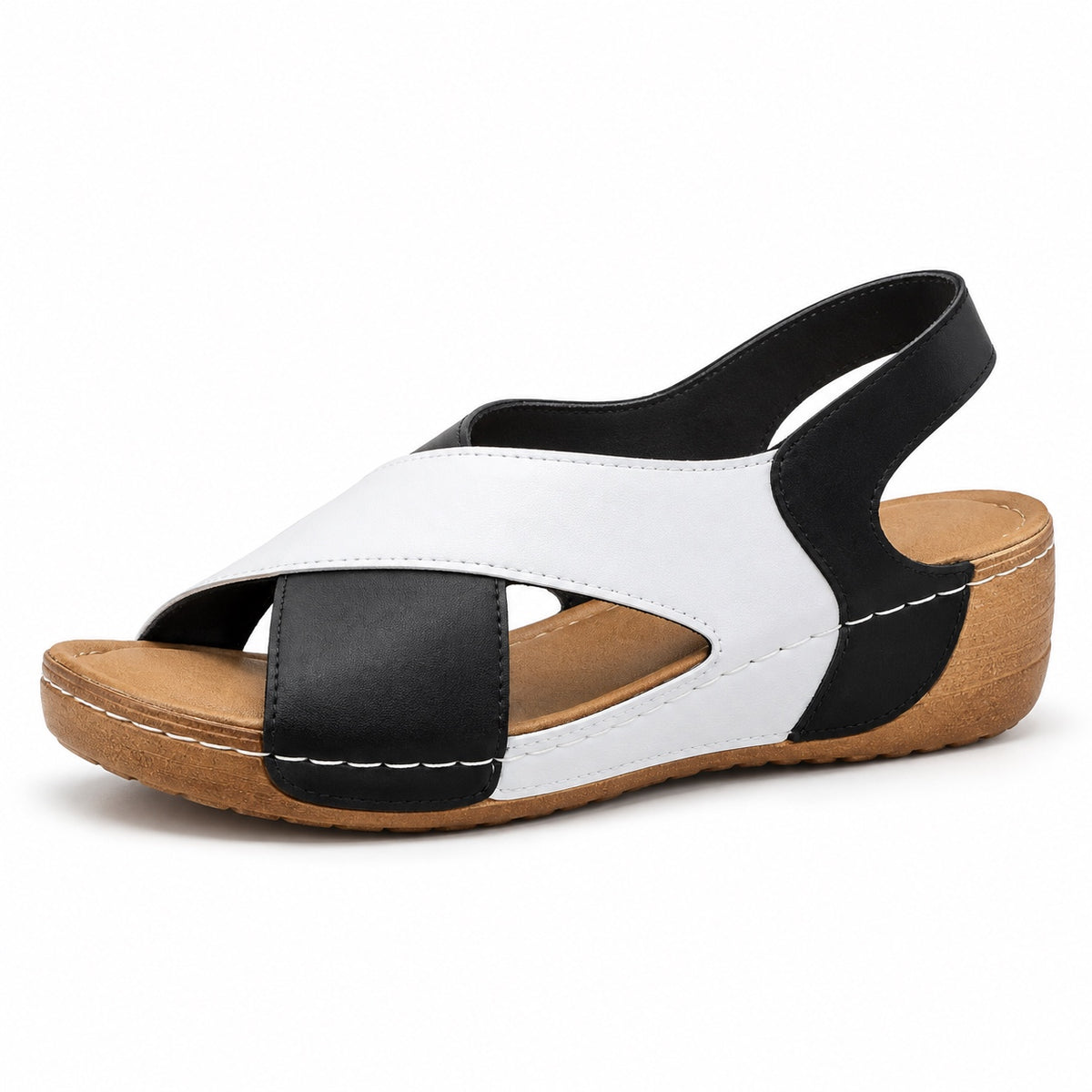 Bush – Unisex Comfortable Sandals in Black and White