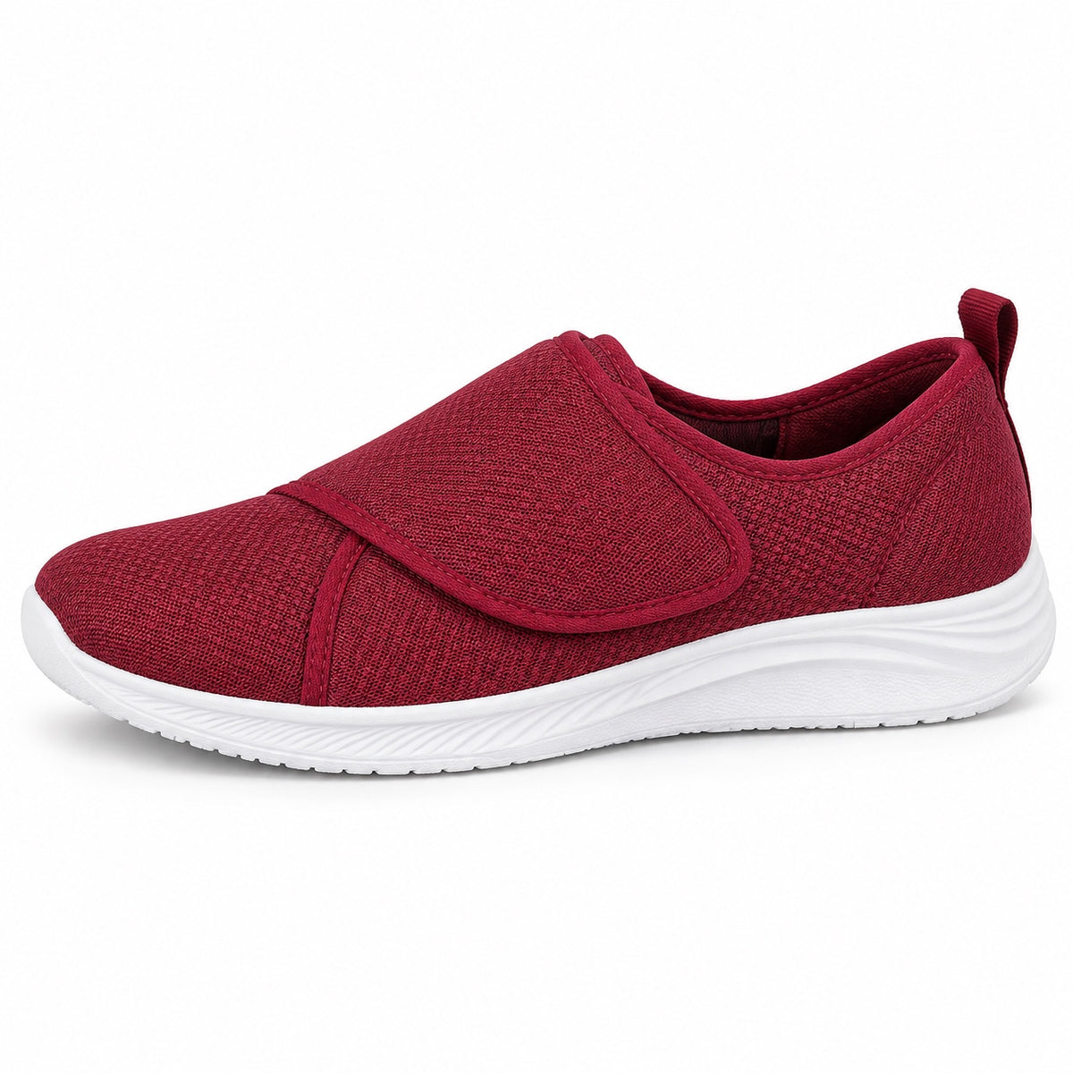 Byrd – Unisex Wide Toe Box Sneakers in WINE RED
