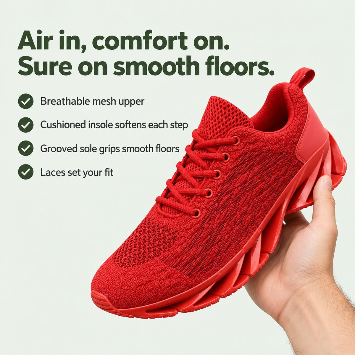 Byron – Men's Non-Slip Sneakers, key benefits