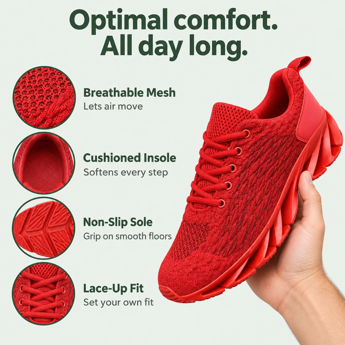 Byron – Men's Non-Slip Sneakers, features