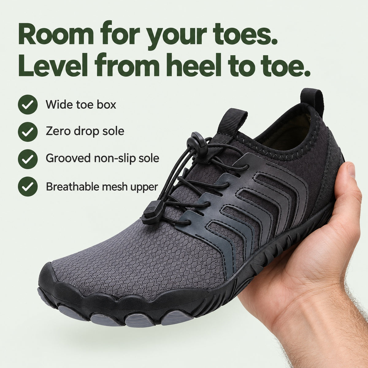 Campbell – Unisex Barefoot Shoes, key benefits