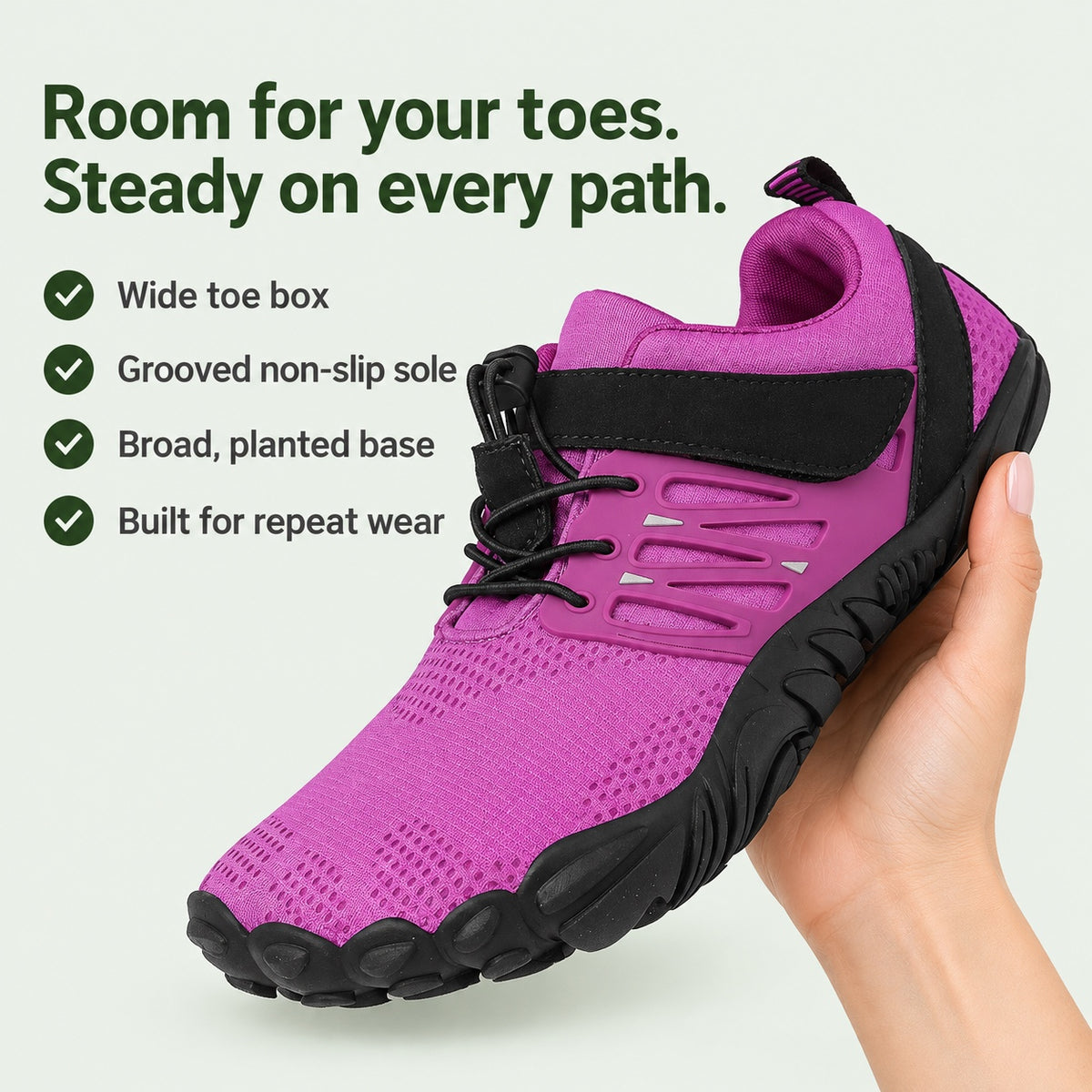 Candice – Women's Wide Toe Box Shoes, key benefits