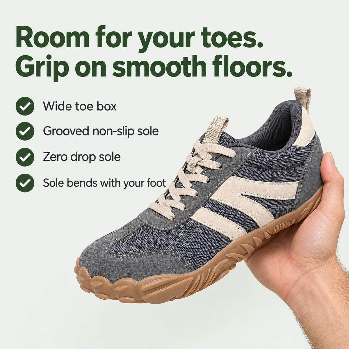 Carey – Unisex Barefoot Shoes, key benefits