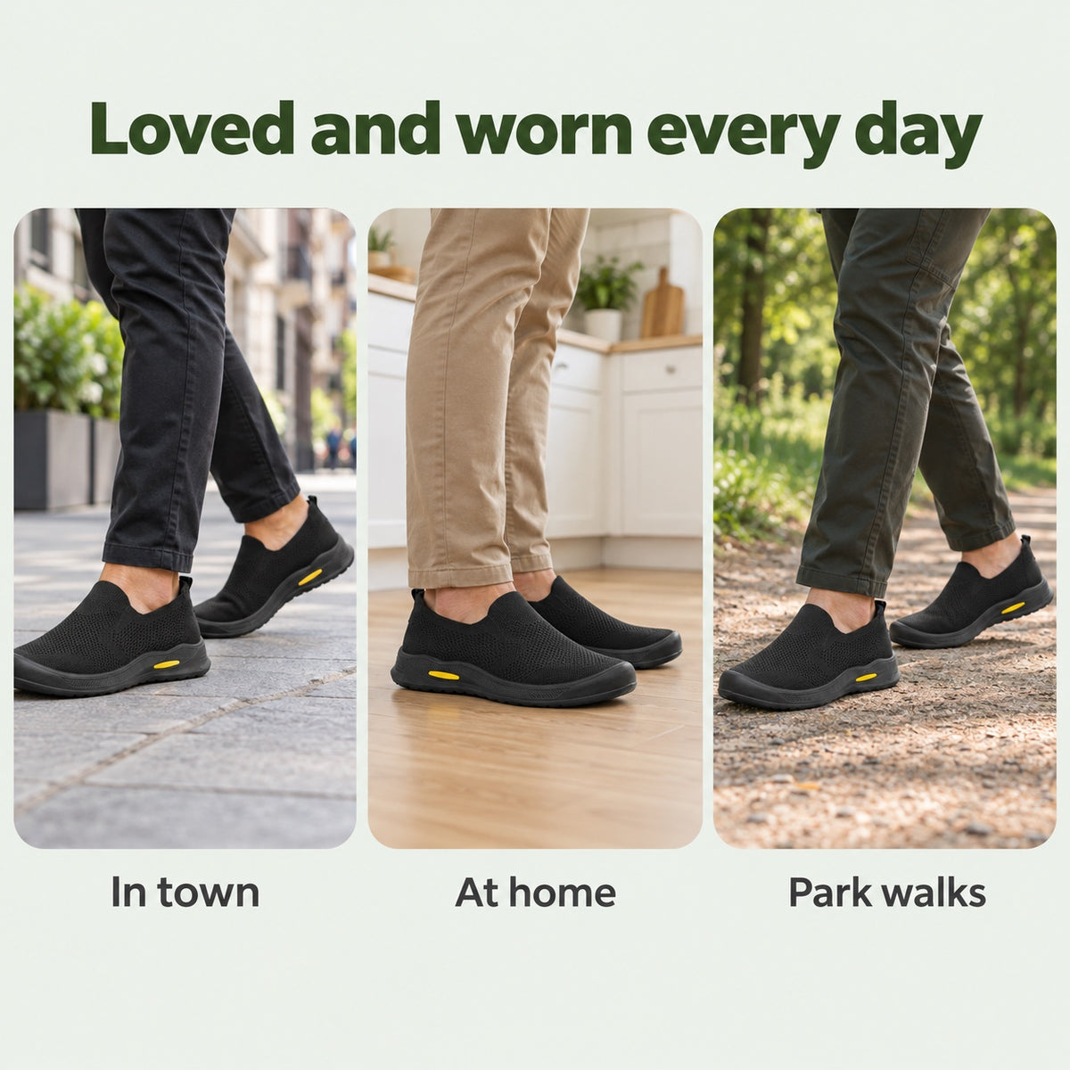 Carlson – Unisex Wide Toe Box Sneakers, worn every day