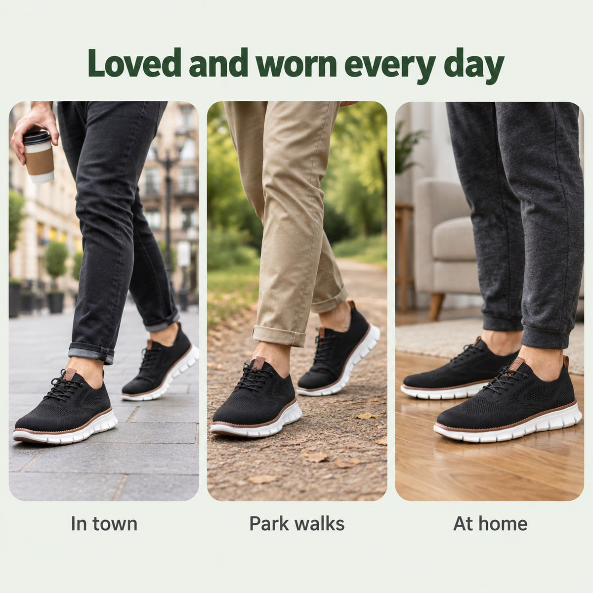 Carlton – Men's Wide Toe Box Sneakers, worn every day