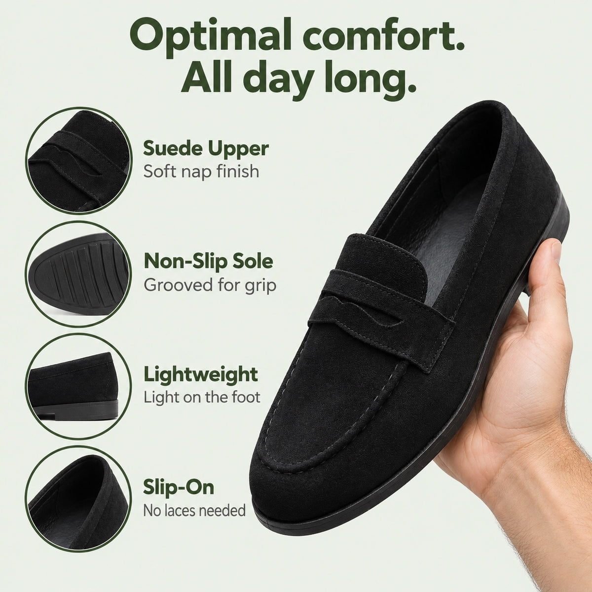Castillo – Unisex Slip-On Loafers, features
