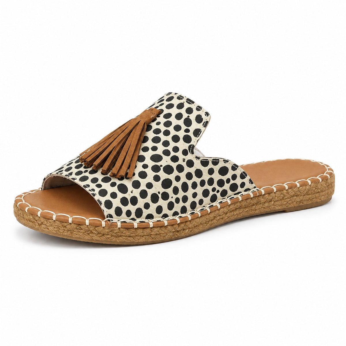 Chambers – Unisex Wide Toe Box Sandals in Leopard Black
