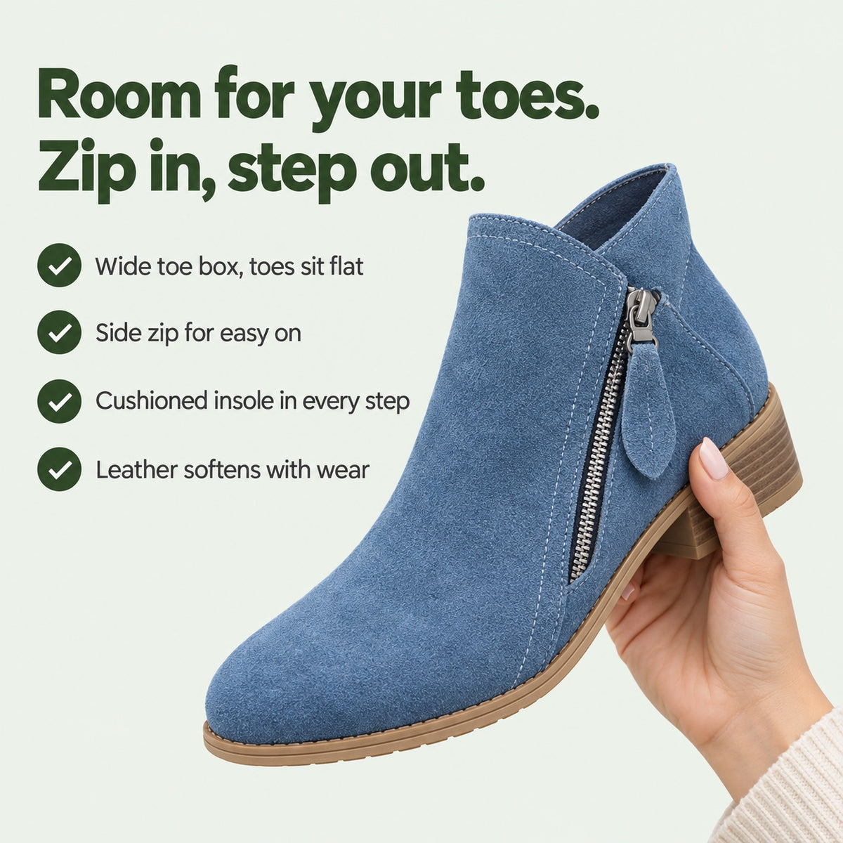 Christine – Women's Comfort Boots, key benefits
