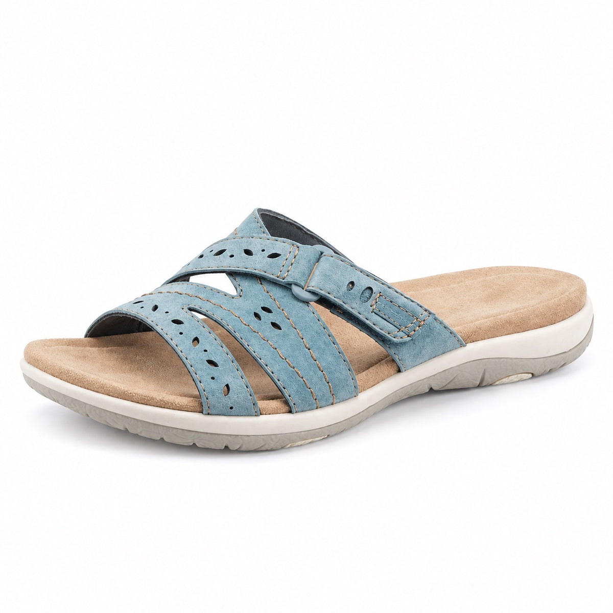 Christy – Women's Wide Toe Box Sandals in Blue