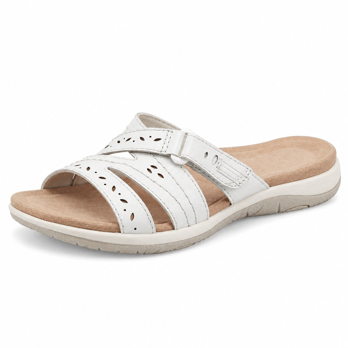 Christy – Women's Wide Toe Box Sandals in White