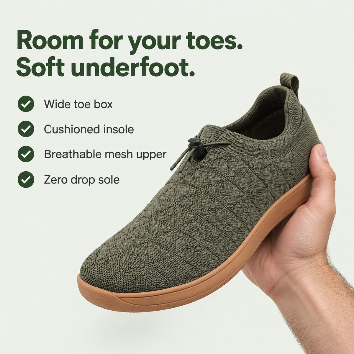 Clifford – Men's Barefoot Sneakers, key benefits