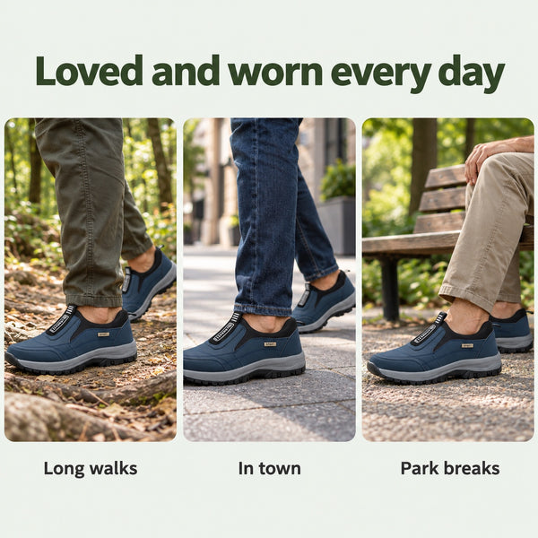 Colin Men's Plantar Fasciitis Shoes, worn every day