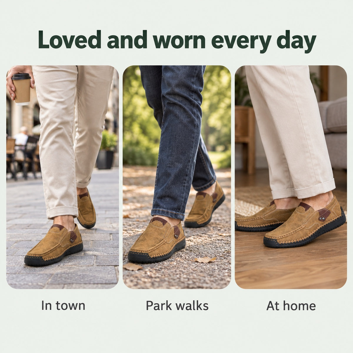 Craig – Men's Plantar Fasciitis Shoes, worn every day