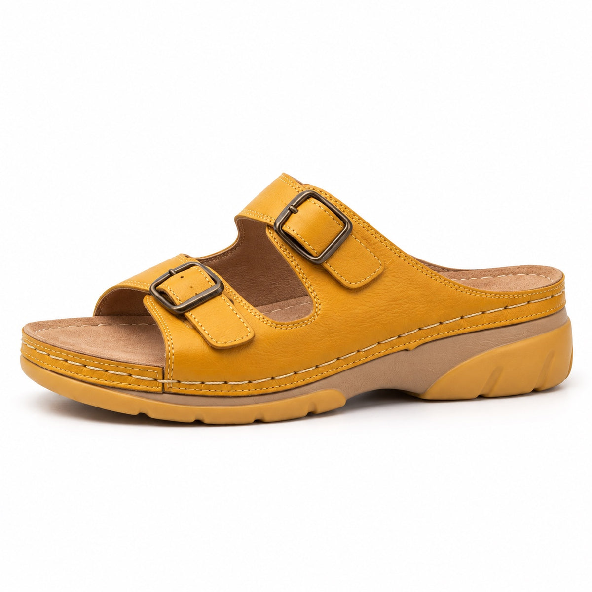 Curry – Unisex Comfortable Sandals in Golden Mustard