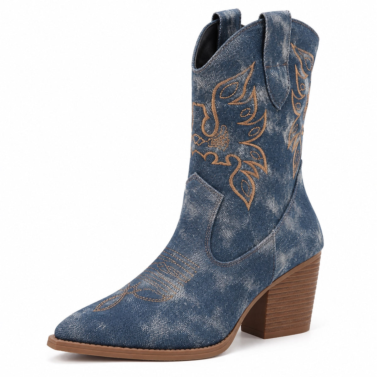 Cynthia – Women's Wide Calf Boots in Blue