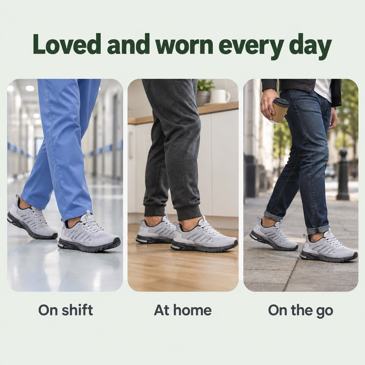 Daisy – Men's Nursing Sneakers, worn every day
