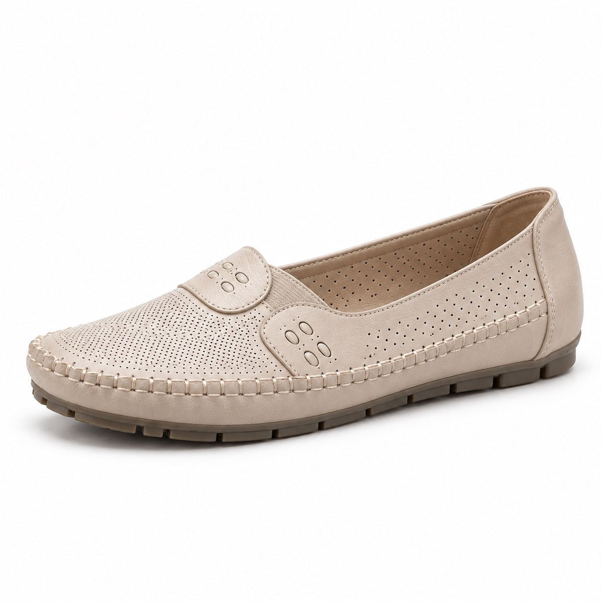 Darla – Women's Orthopedic Loafers in Champagne Beige