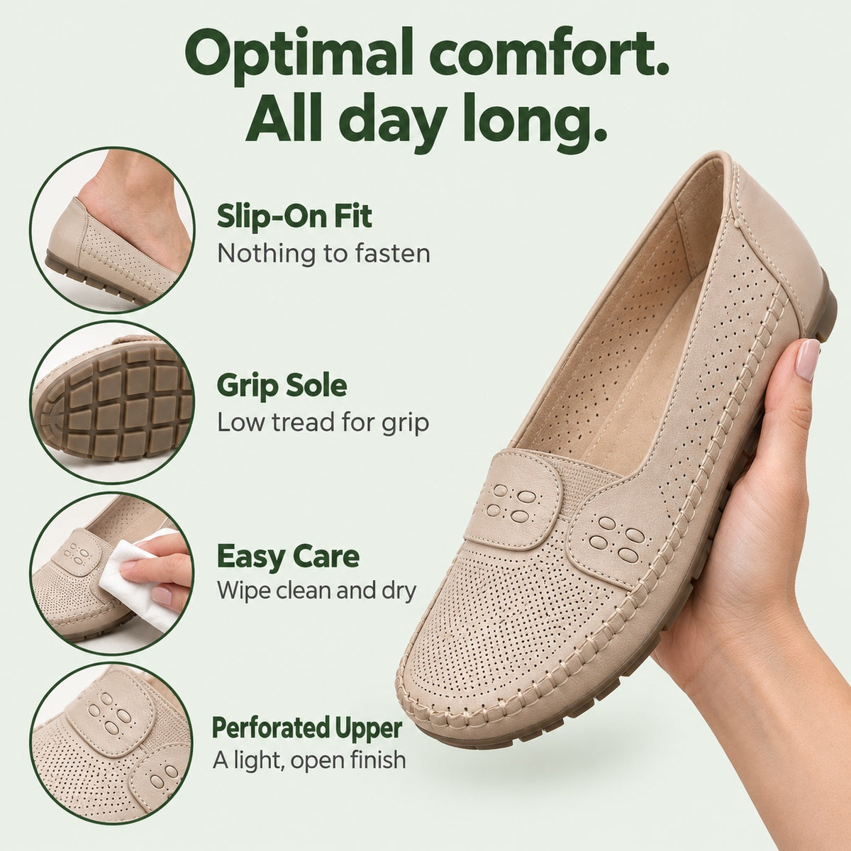 Darla – Women's Orthopedic Loafers, features