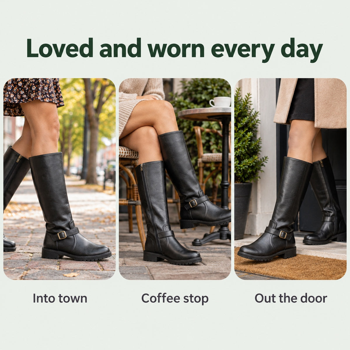 Darlene – Women's Wide Calf Boots, worn every day