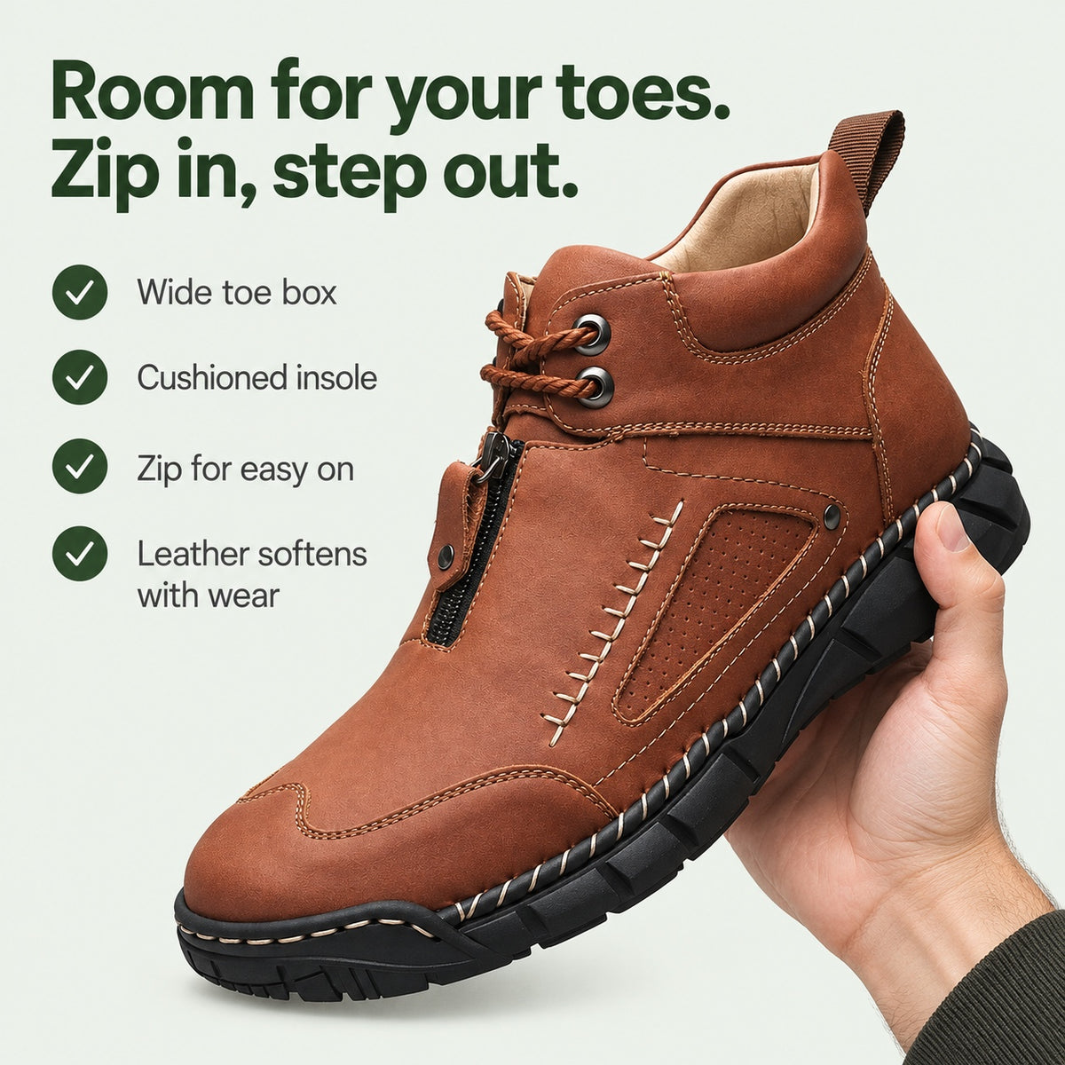 Dave – Men's Comfort Boots, key benefits